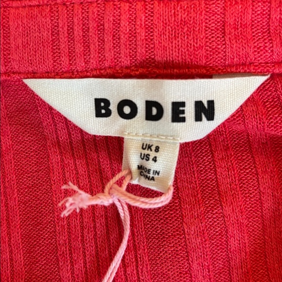 BODEN Hot Pink Collared Charlotte Shirt Size 4 NWT - Picture 4 of 7